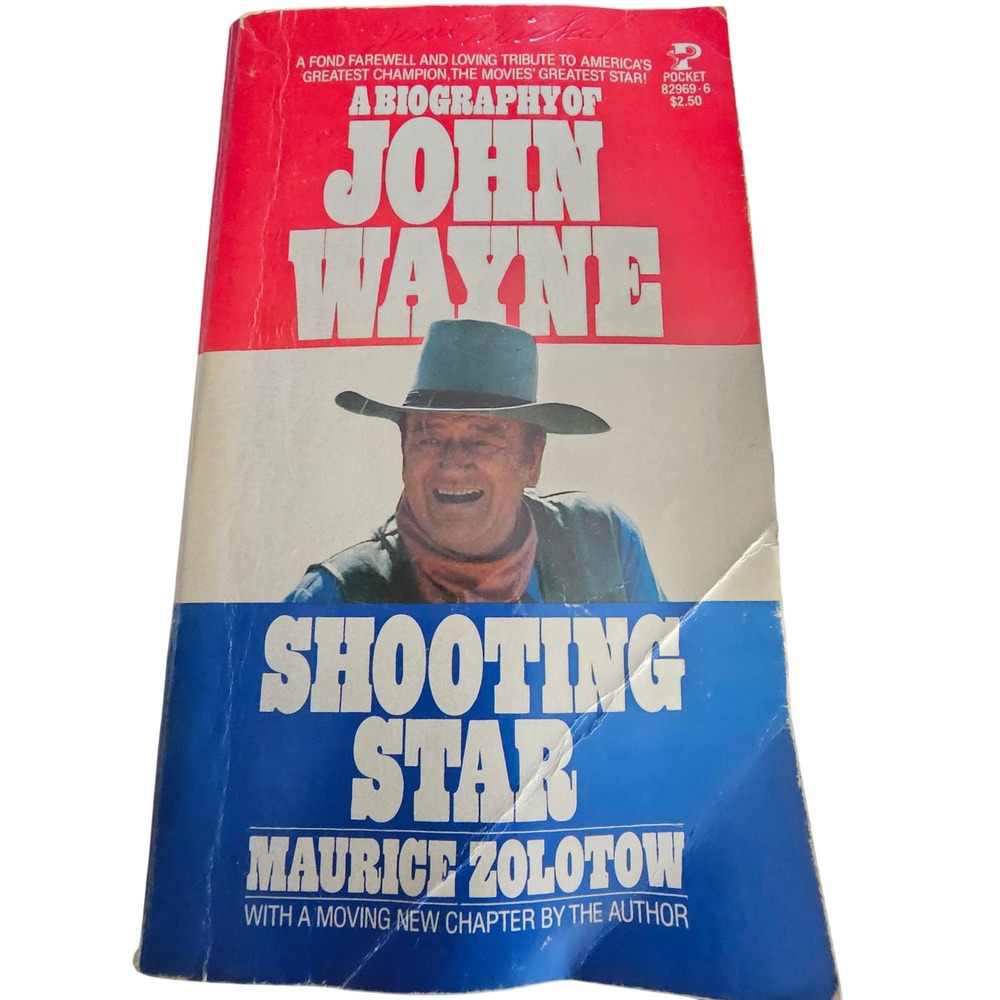 Shooting Star Biography of John Wayne Maurice Zolotow Vintage 1979 Paperback